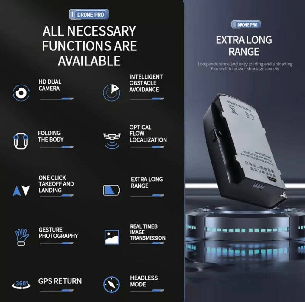 Drone S166 5G με GPS & Κάμερα 4K, Βίντεο 1080p Μαύρο Drones