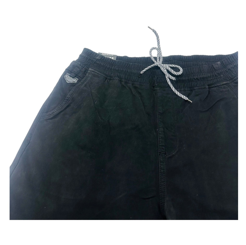 Angel Shopping Ανδρικό Παντελόνι Jogger με Λάστιχο και Κορδόνι Μαύρο