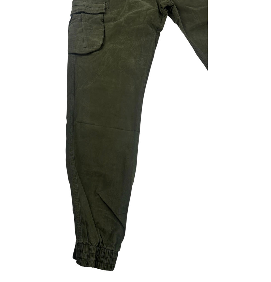 Angel Shopping Ανδρικό Παντελόνι Cargo Jogger με Λάστιχο και Κορδόνι Πράσινο