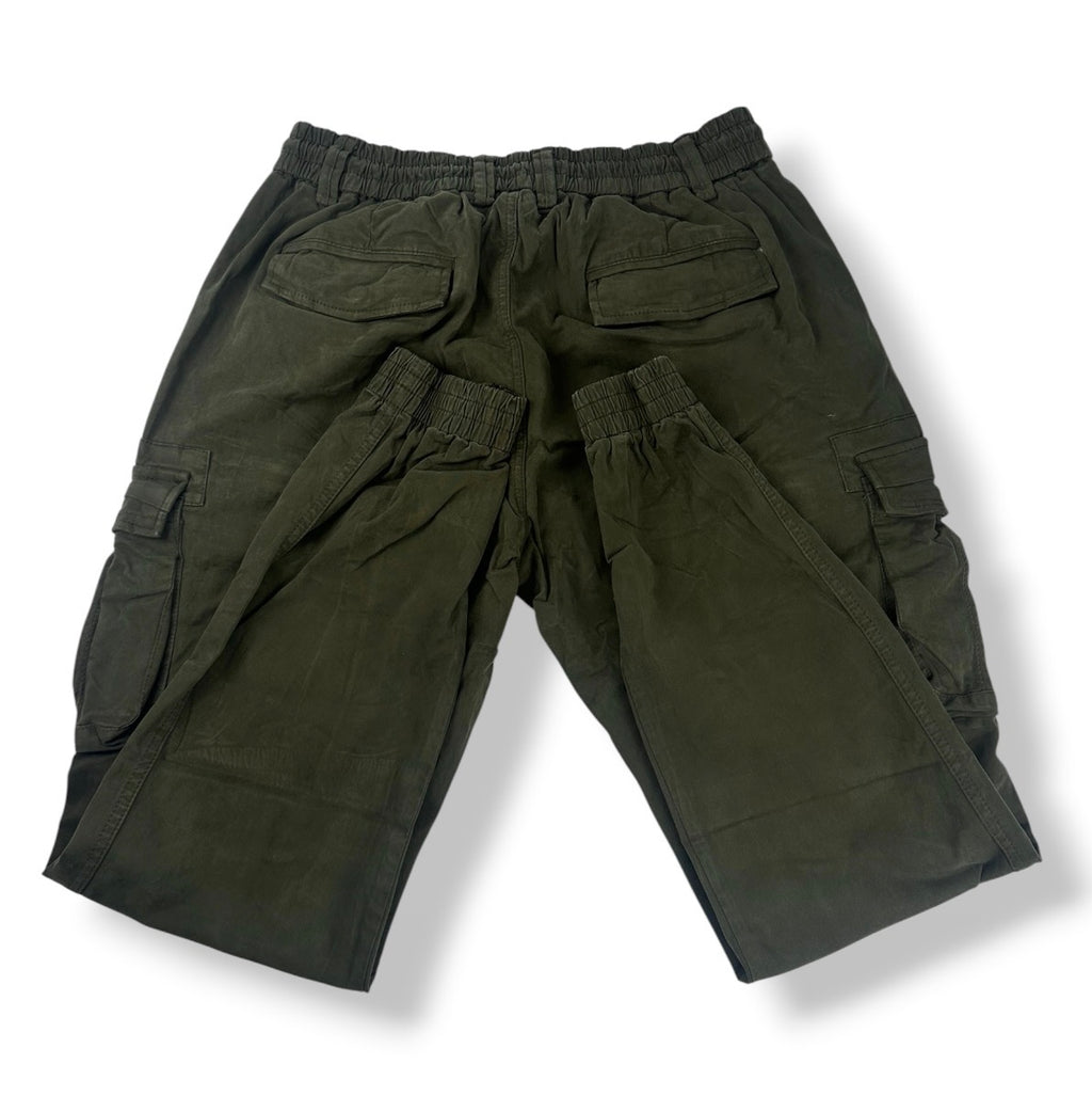 Angel Shopping Ανδρικό Παντελόνι Cargo Jogger με Λάστιχο και Κορδόνι Πράσινο