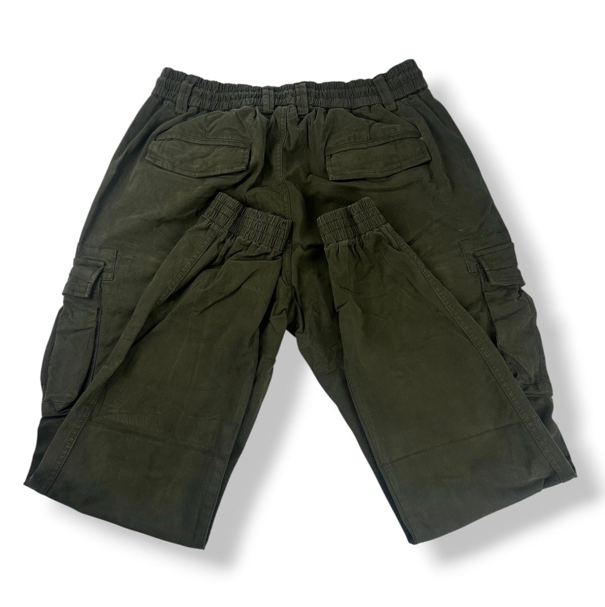 Angel Shopping Ανδρικό Παντελόνι Cargo Jogger με Λάστιχο και Κορδόνι Πράσινο