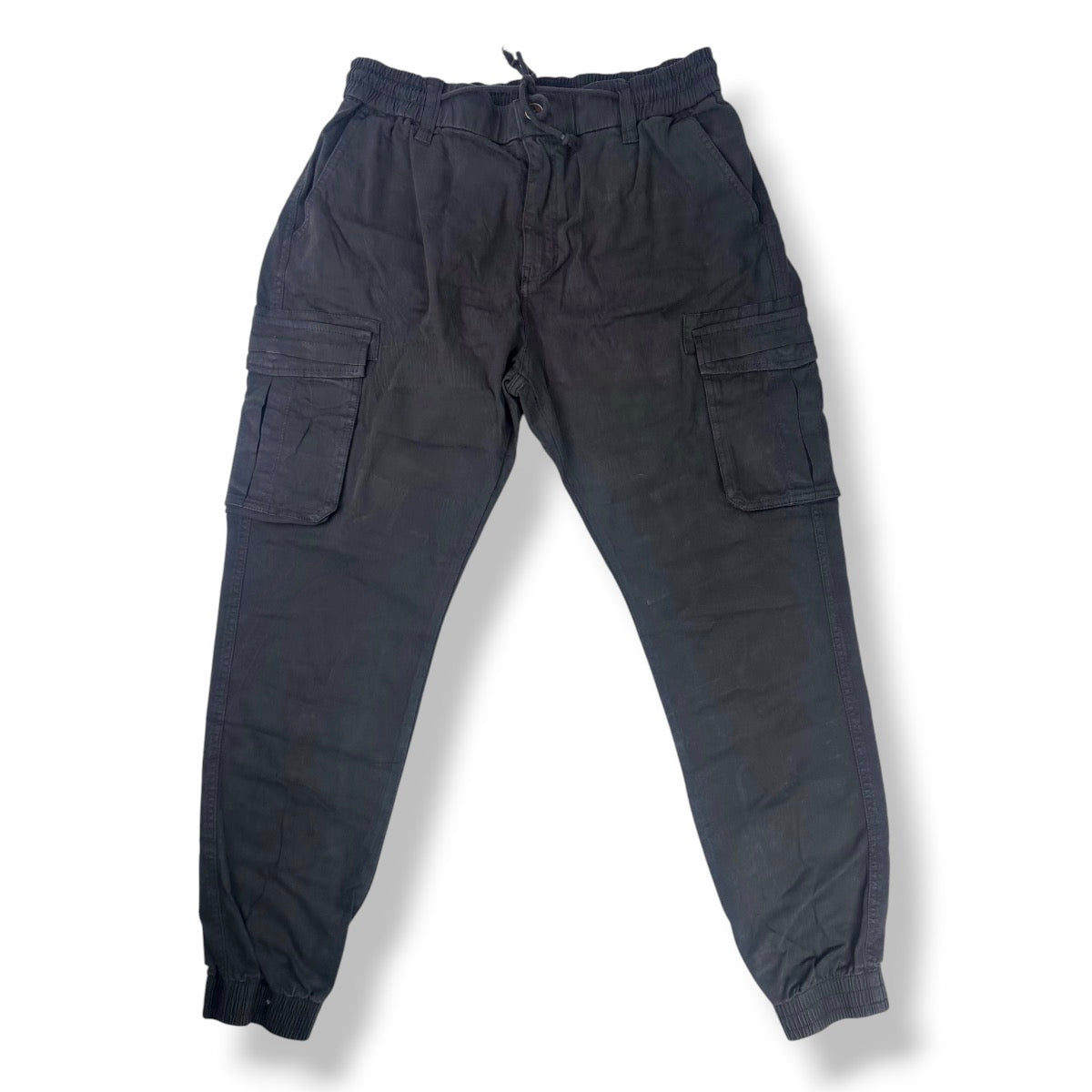 Angel Shopping Ανδρικό Παντελόνι Cargo Jogger με Λάστιχο και Κορδόνι Γκρι
