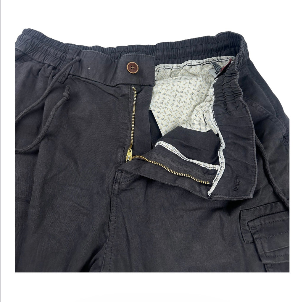 Angel Shopping Ανδρικό Παντελόνι Cargo Jogger με Λάστιχο και Κορδόνι Γκρι