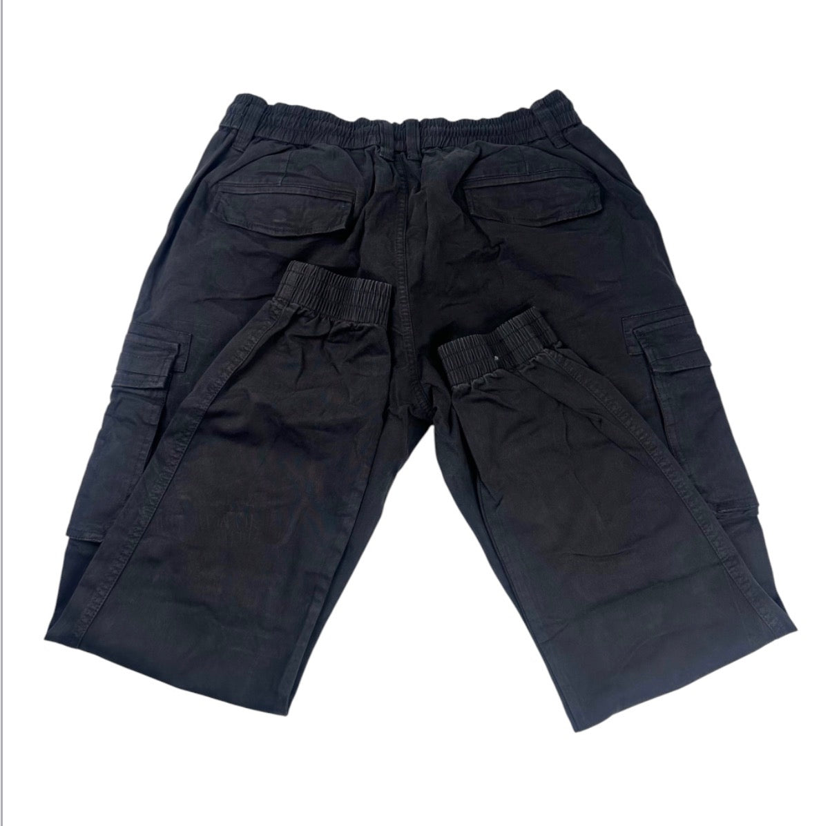 Angel Shopping Ανδρικό Παντελόνι Cargo Jogger με Λάστιχο και Κορδόνι Γκρι