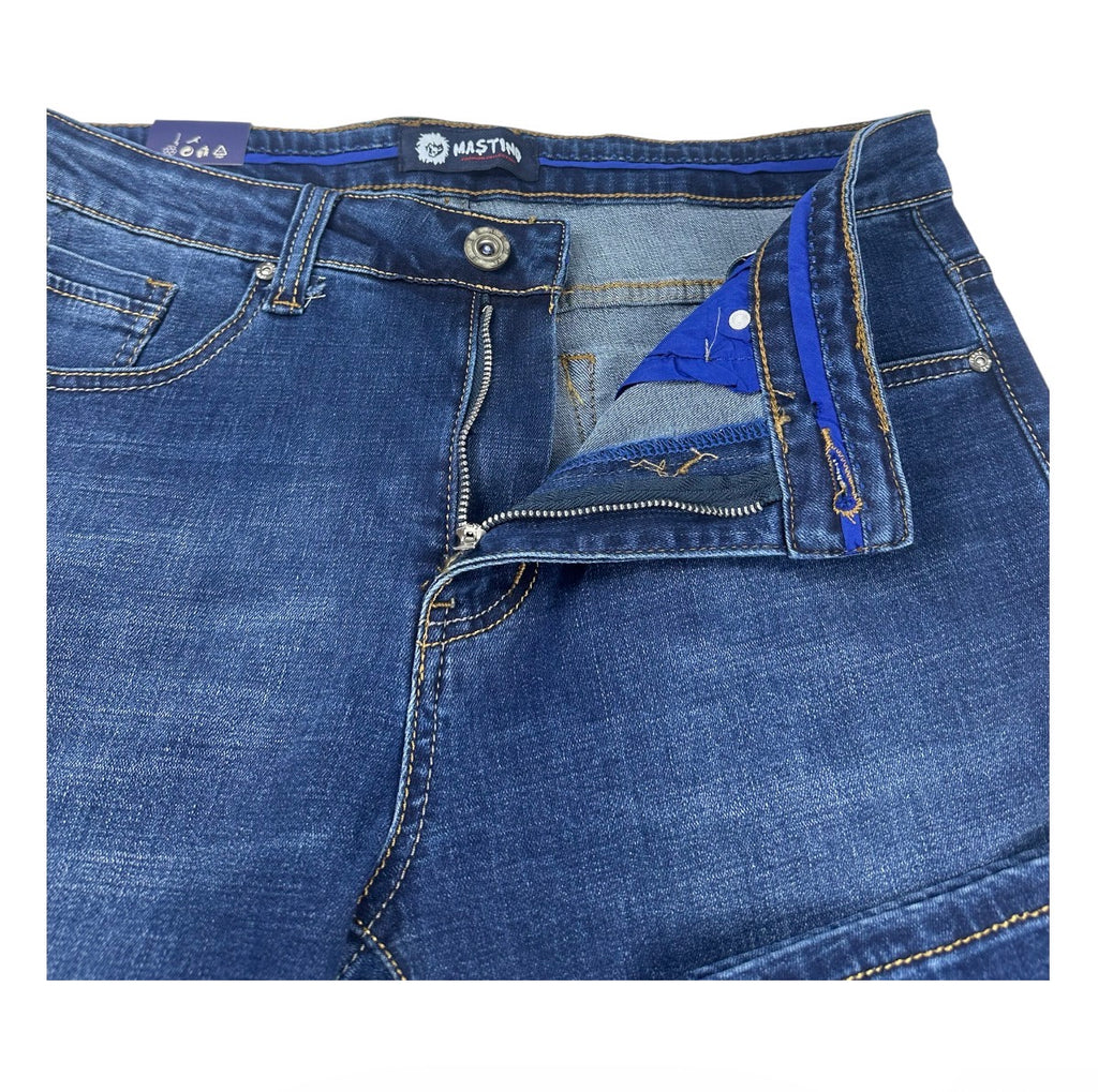 Mastino Ανδρικό Τζιν Παντελόνι Regular Fit Μπλε