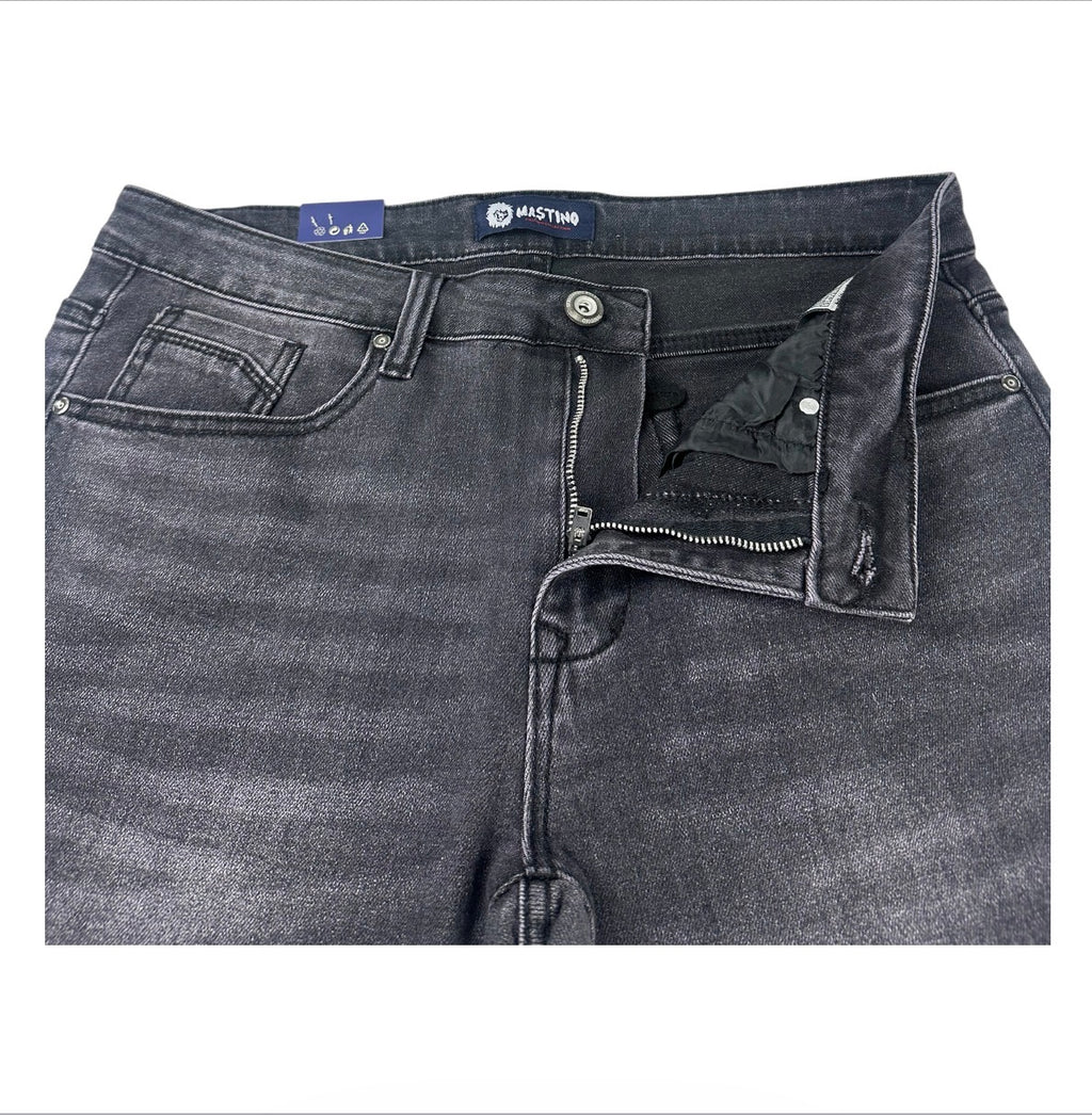 Mastino Ανδρικό Τζιν Παντελόνι Regular Fit Γκρι