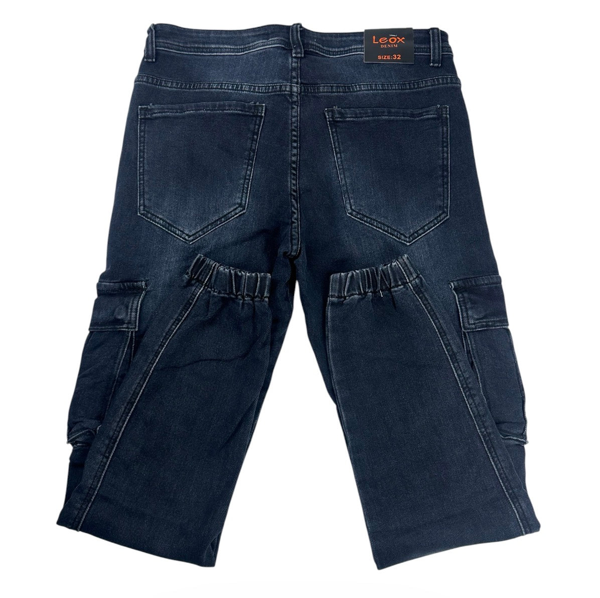 Angel Shopping Ανδρικό Τζιν Παντελόνι Cargo Jogger Σκούρο Μπλε