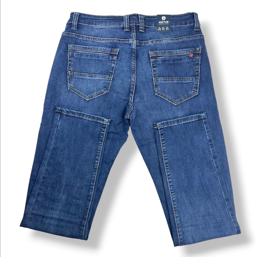 Mastino Ανδρικό Τζιν Παντελόνι Regular Fit Μπλε