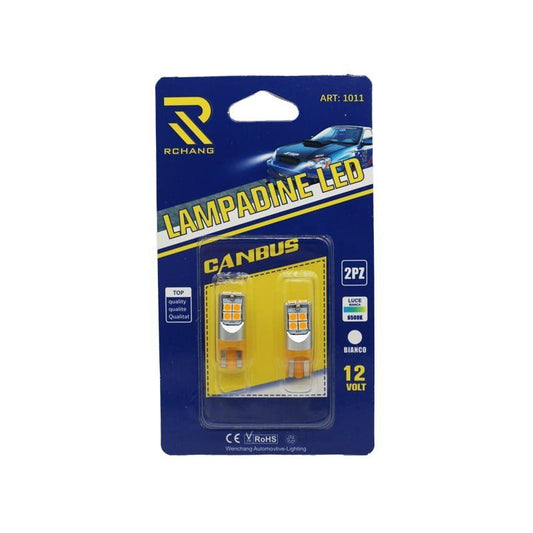 Rchang LED Φώτα αυτοκινήτου Canbus T10 Κίτρινο 12V