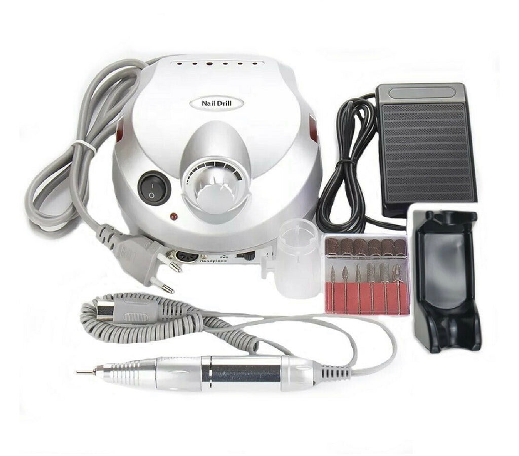 DM-202 Τροχός Νυχιών Ρεύματος 65W Γκρι με Πεντάλ