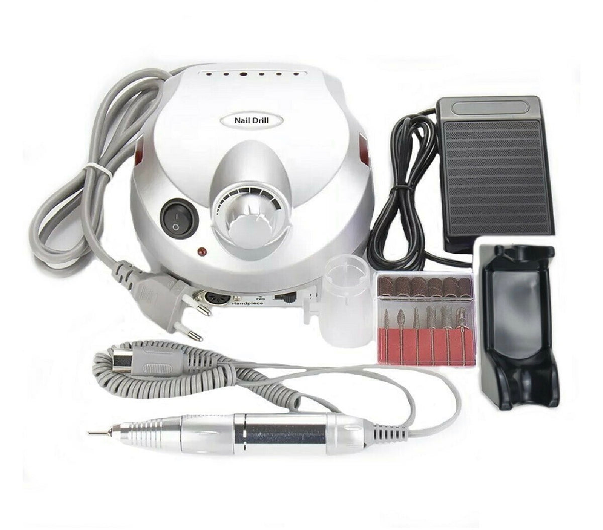 DM-202 Τροχός Νυχιών Ρεύματος 65W Γκρι με Πεντάλ