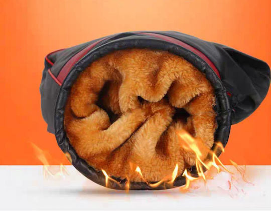 Αδιάβροχο Κάλυμμα Χεριών Μοτοσυκλέτας Χούφτες Εσωτερική Επένδυση Ανακλαστικές Ταινίες Μαύρο