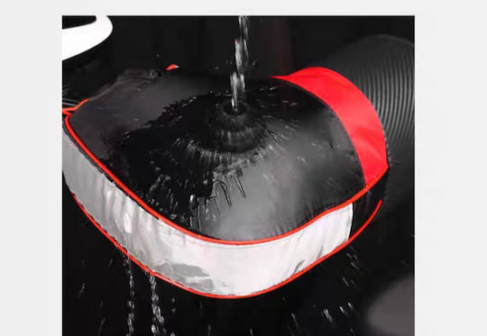 Αδιάβροχο Κάλυμμα Χεριών Μοτοσυκλέτας Χούφτες Εσωτερική Επένδυση Ανακλαστικές Ταινίες Μαύρο