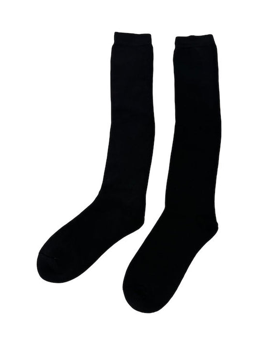 Meidam Men's Solid Color Socks Black