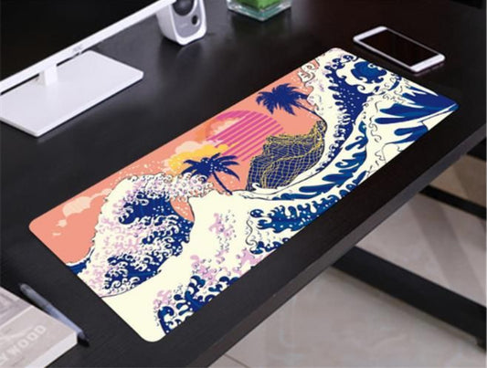 Anti-slip Gaming Mouse Pad XXL 900mm Waves Sun