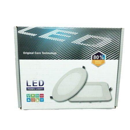 LED φωτιστικό οροφής 9W 220V - LED PANEL LIGHT SQUARE WHITE - Angel shopping