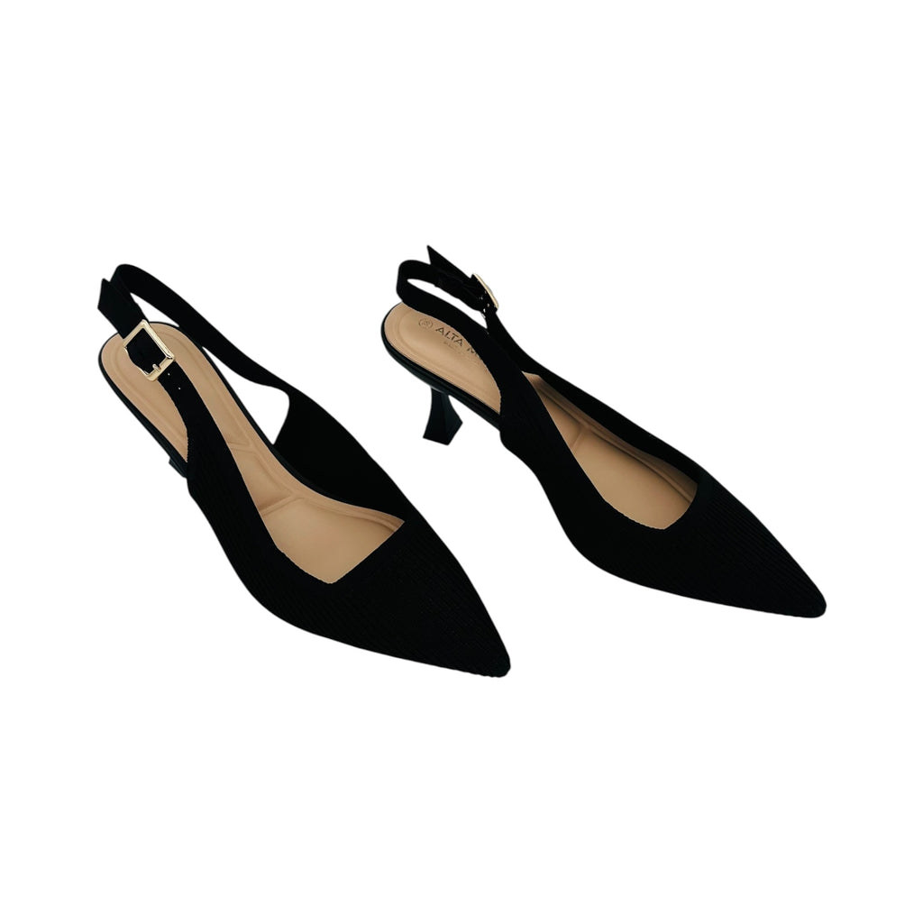 DIAMANTIQUE Γυναικείες Slingback Γόβες Μαύρο - Angel shopping