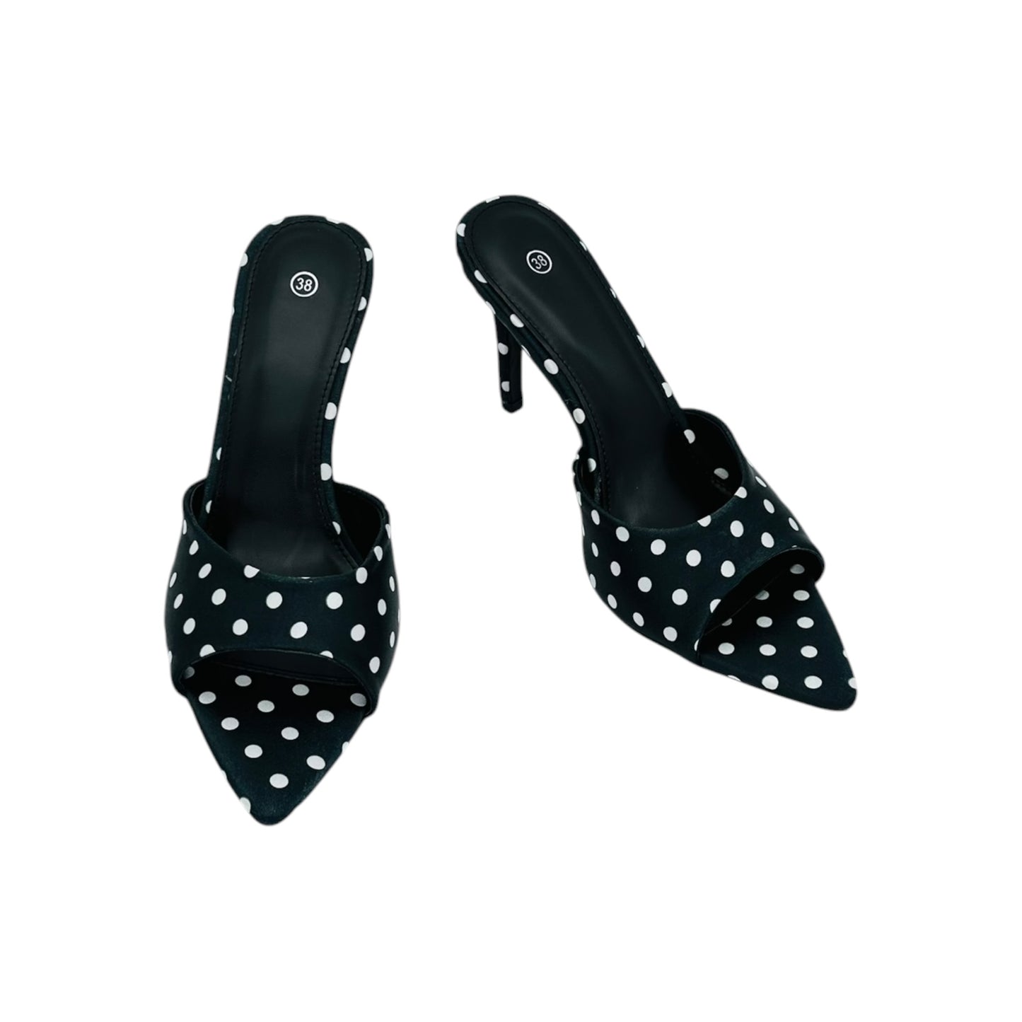 Angel Shopping Women's Polka Dot Thin Heel Mules