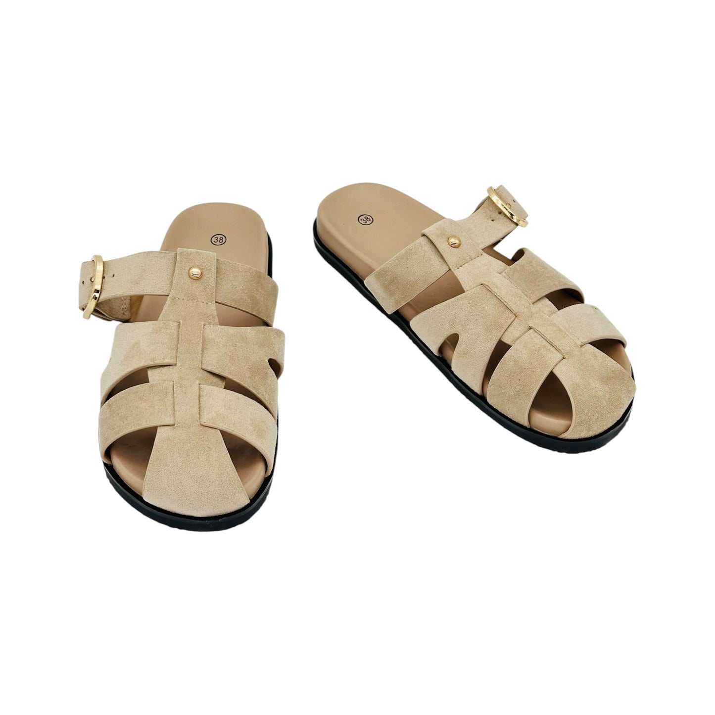 Angel Shopping Γυναικεία Σανδάλια Μπεζ