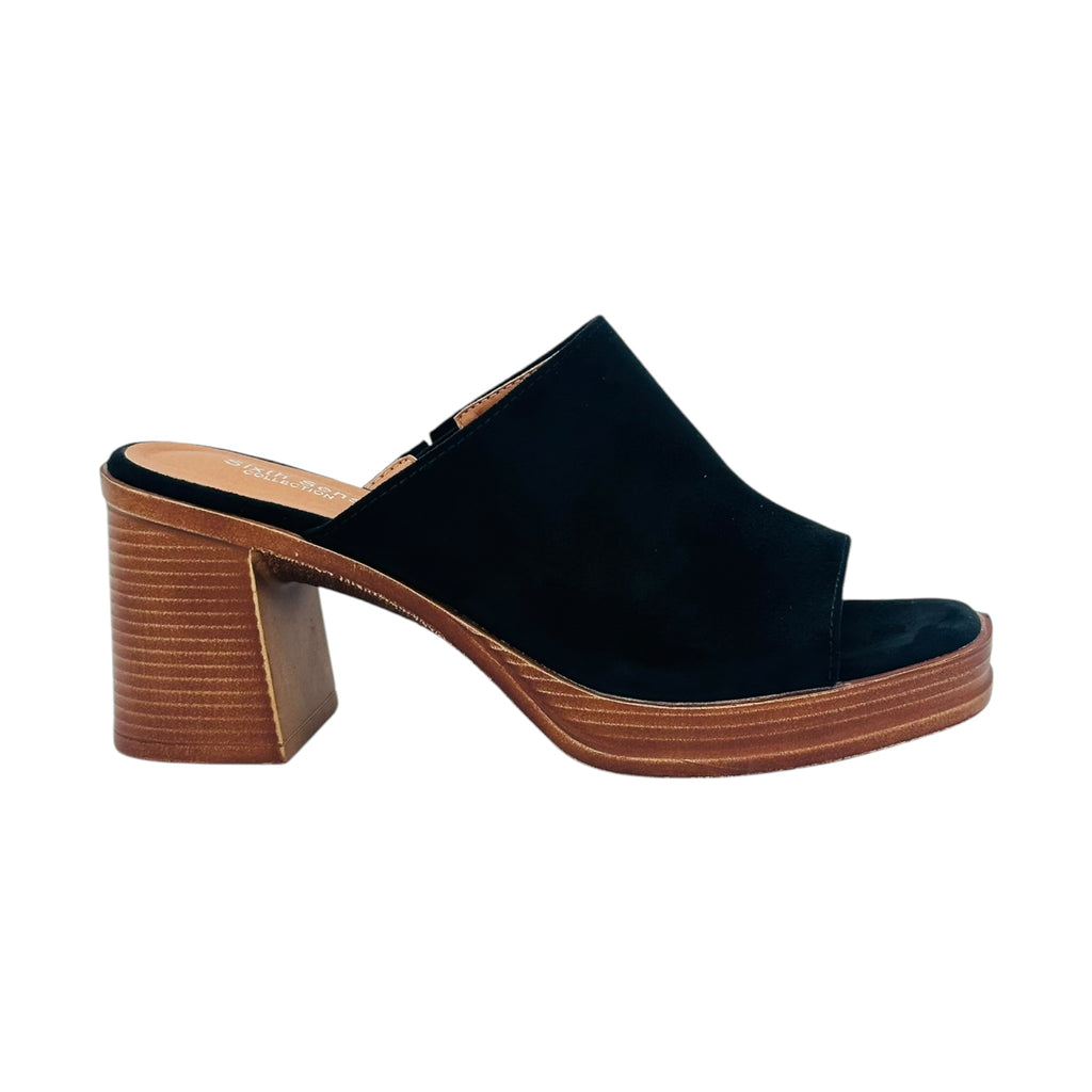 Angel Shopping Γυναικεία Mules Χοντρό Τακούνι Μαύρο - Angel shopping