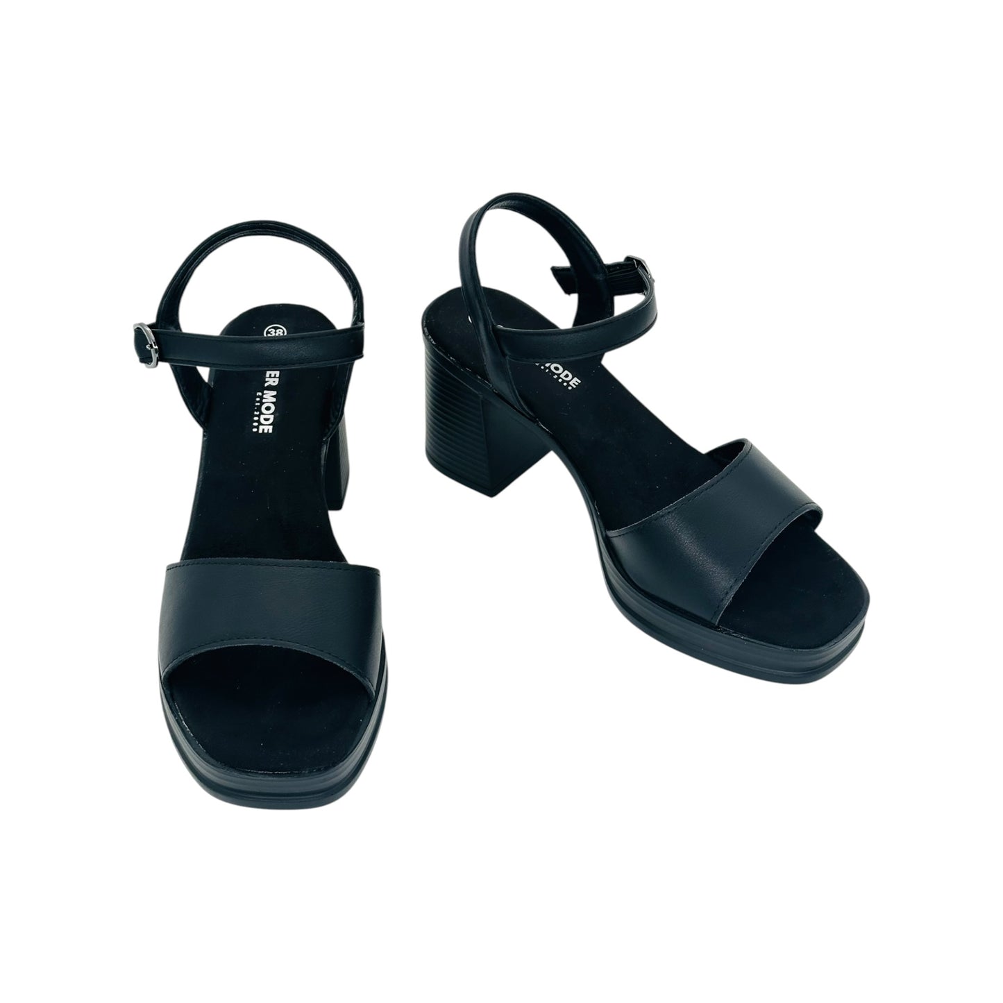 Angel Shopping Women's Block Heel Sandals Black