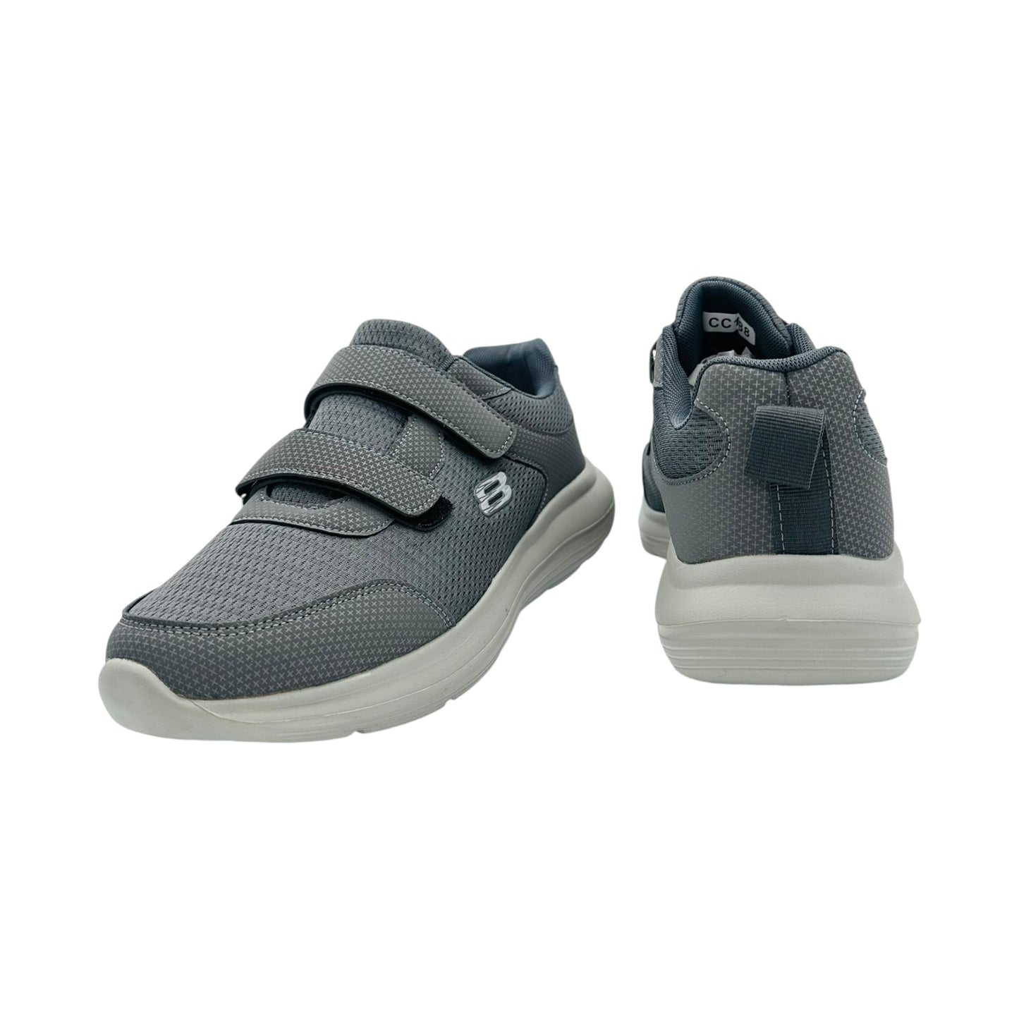 Angel Shopping Men's Athletic Sneakers with Velcro Grey
