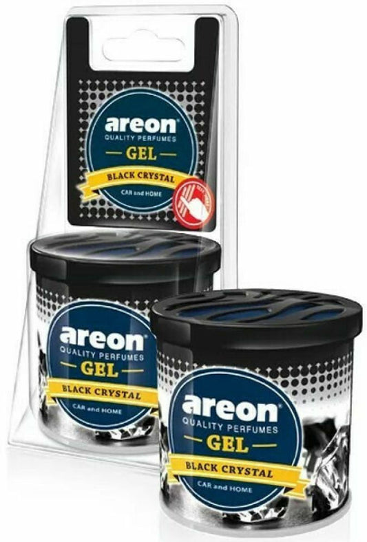 Areon Αρωματική Κονσέρβα Κονσόλας/Ταμπλό Αυτοκινήτου Gel Black Crystal 80gr