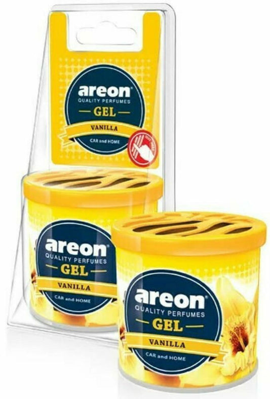 Areon Αρωματική Κονσέρβα Κονσόλας/Ταμπλό Αυτοκινήτου Gel Vanilla 80gr