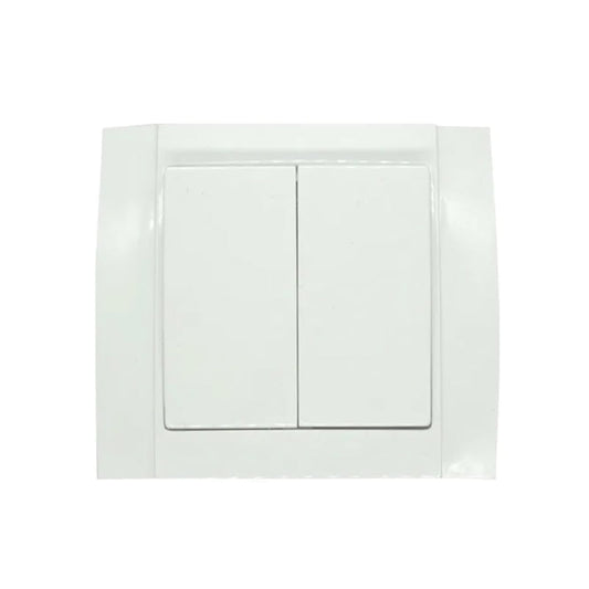 Διακόπτης διπλός λευκός Songrui - Wall switch