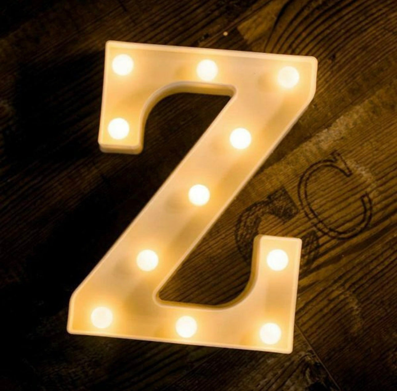 Διακοσμητικό Φωτιστικό Γράμμα Z LED Θερμό Λευκό
