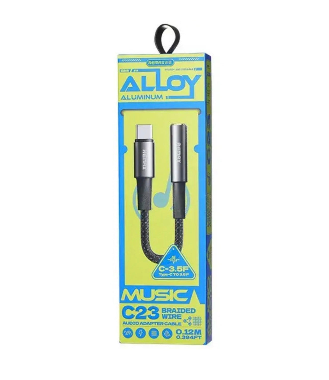 Remax C23 Type-c To Jack 3.5m Adapter Cable Μαύρο