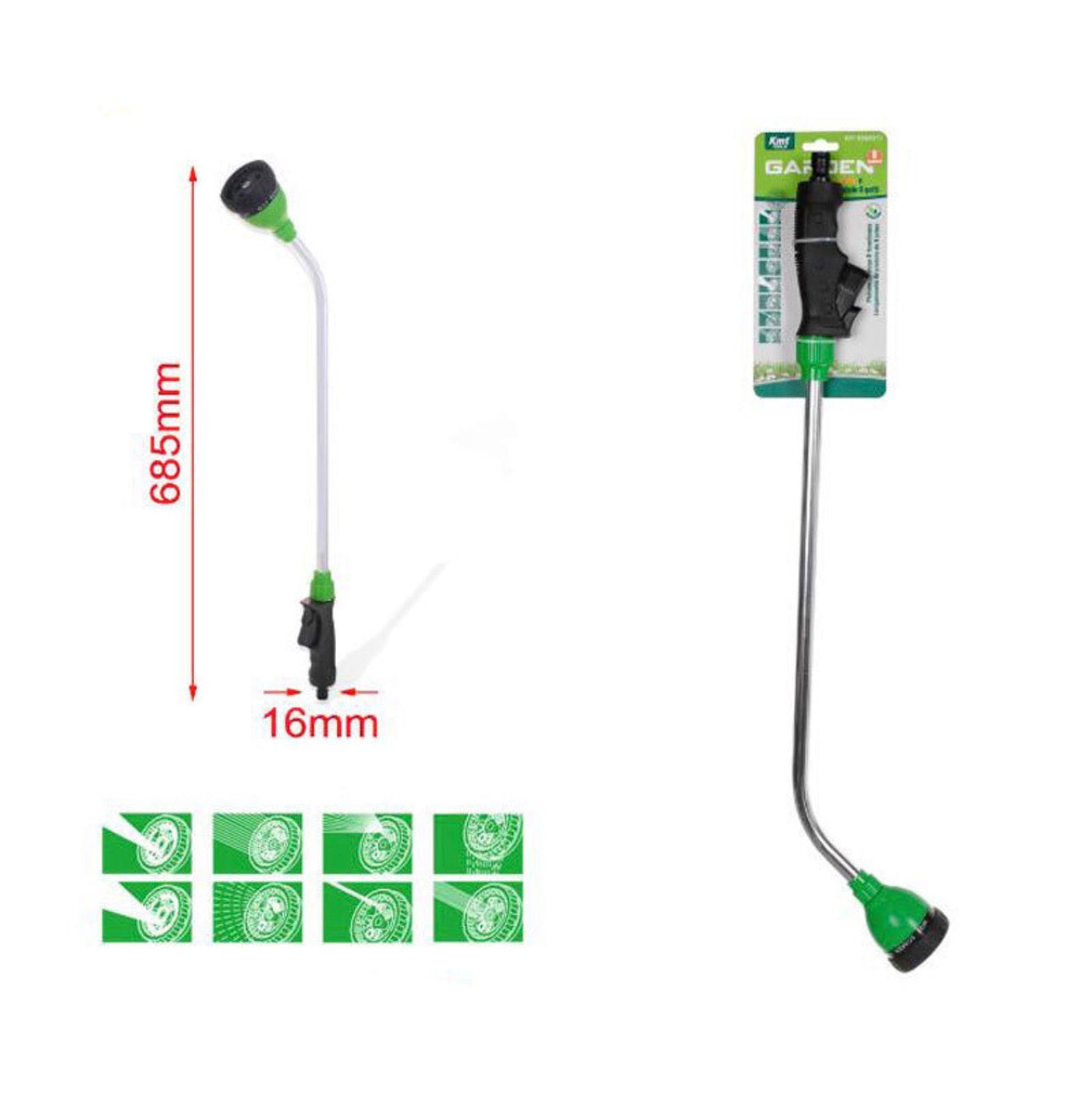 KMT Tools Πιεστικό Πιστολι 4 Λειτουργιών 9369377 Πράσινο