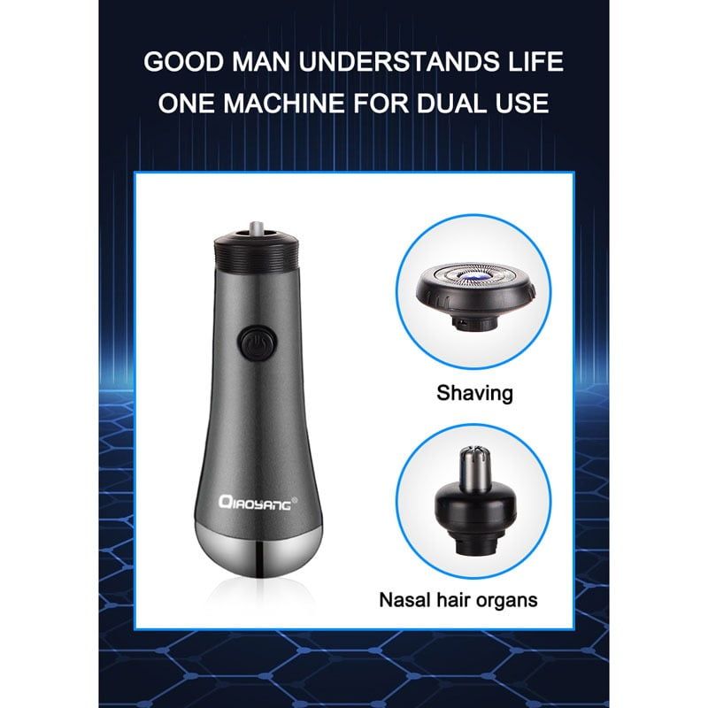 QIAOYANG Ξυριστική επαναφορτιζόμενη μηχανή mini - 2in1 mini shaver QA-TX26