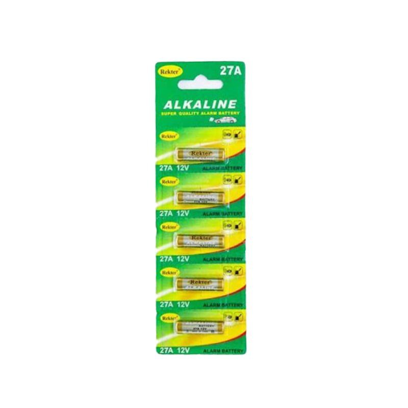 Rekter Αλκαλική μπαταρία 27A 12V 5τεμ. - Angel shopping