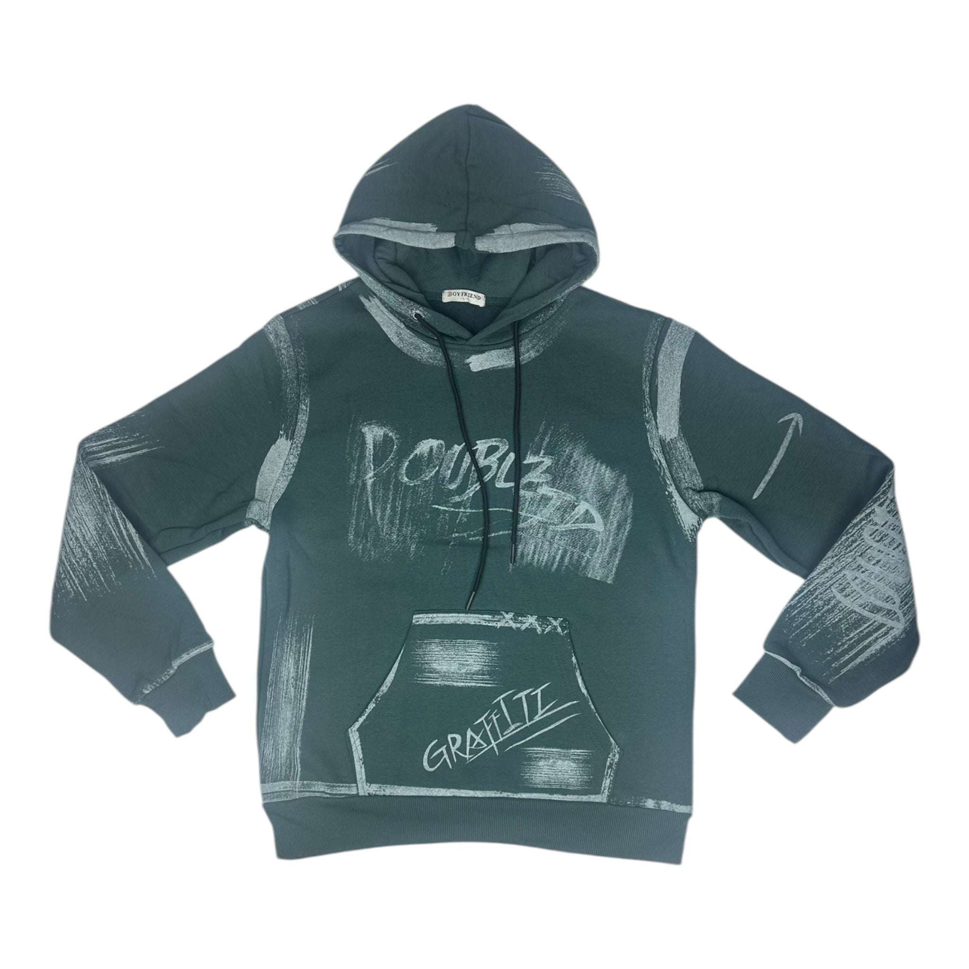 Angel Shopping Φούτερ με Κουκούλα Πράσινο