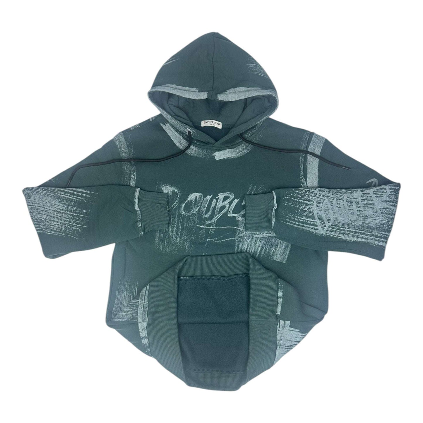 Angel Shopping Φούτερ με Κουκούλα Πράσινο