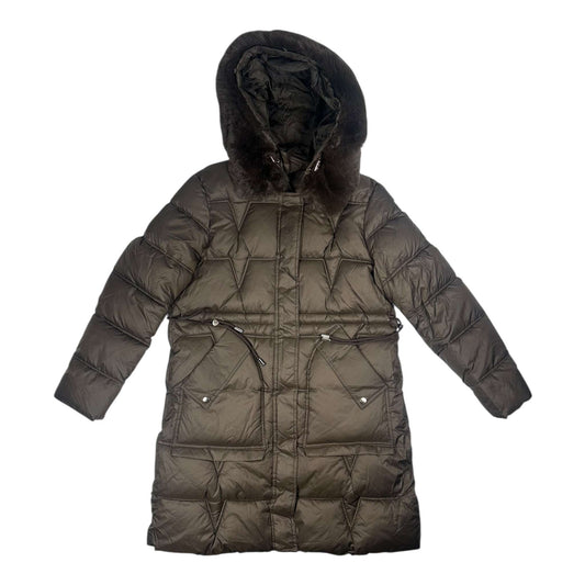 Angel Shopping Μακρύ Γυναικείο Μπουφάν για Χειμώνα Καφέ