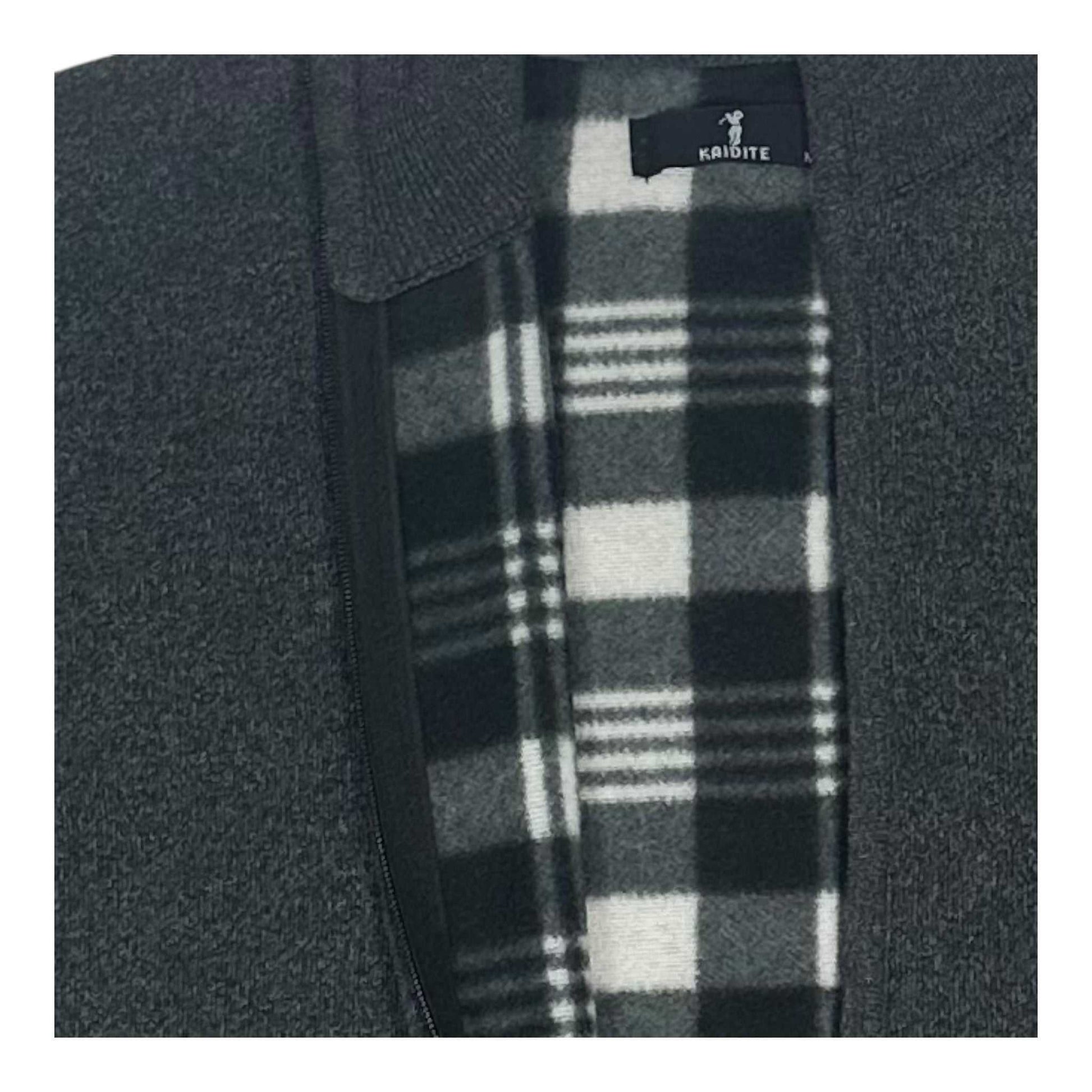 KAIDITE Ανδρική Ζακέτα με Φερμουάρ Γκρί