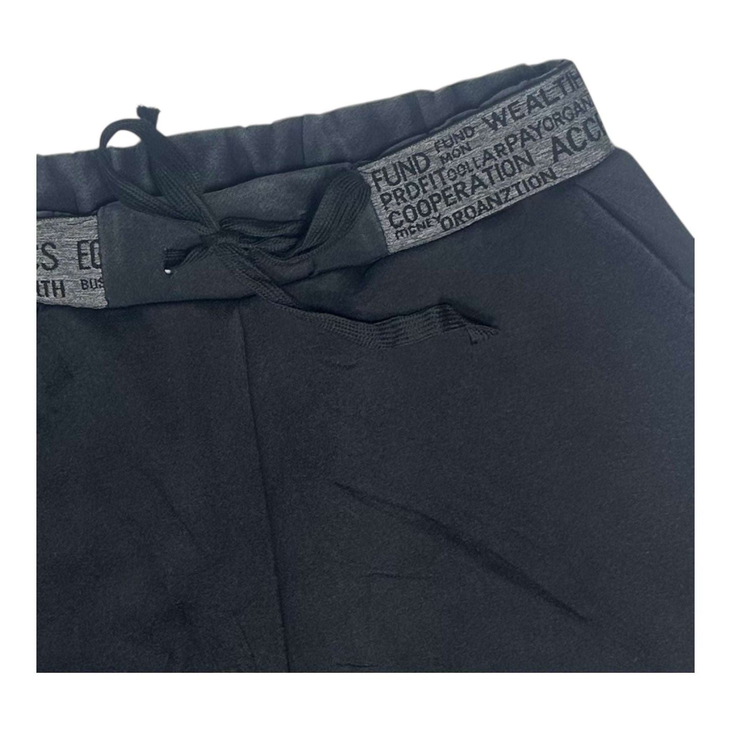 Angel Shopping Παντελόνι Φόρμας με Λάστιχο Μαύρο