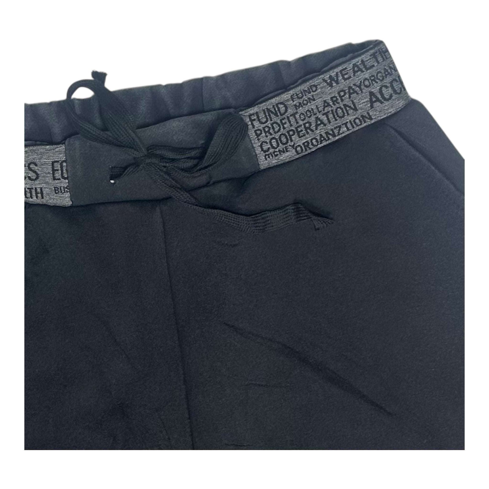 Angel Shopping Παντελόνι Φόρμας με Λάστιχο Μαύρο