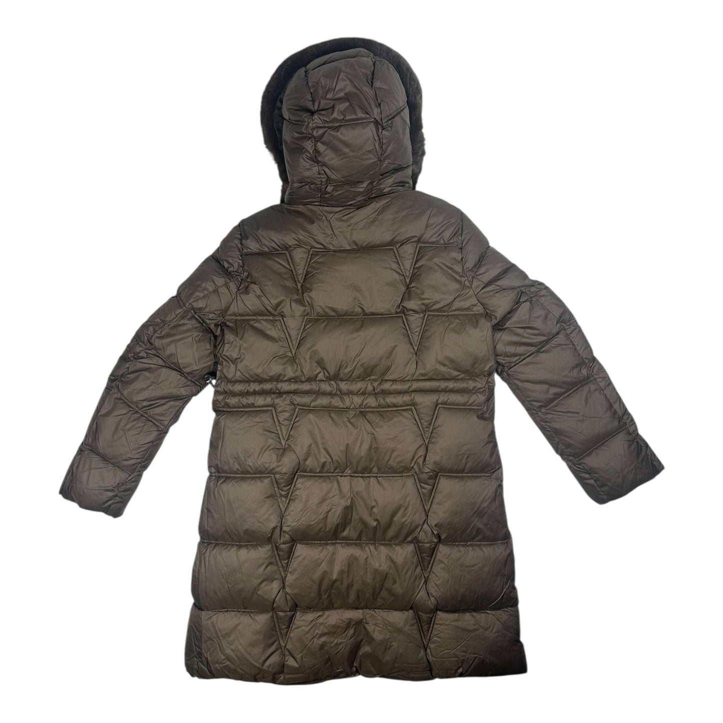 Angel Shopping Μακρύ Γυναικείο Μπουφάν για Χειμώνα Καφέ