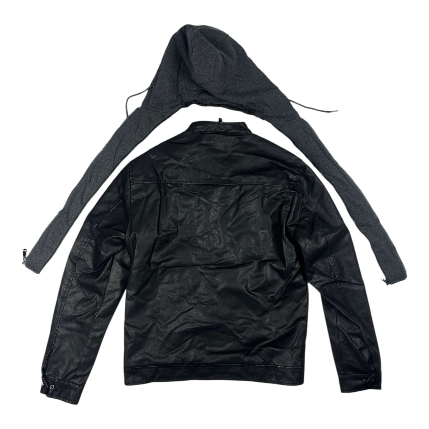 Angel Shopping Δερμάτινο Μπουφάν Μαύρο