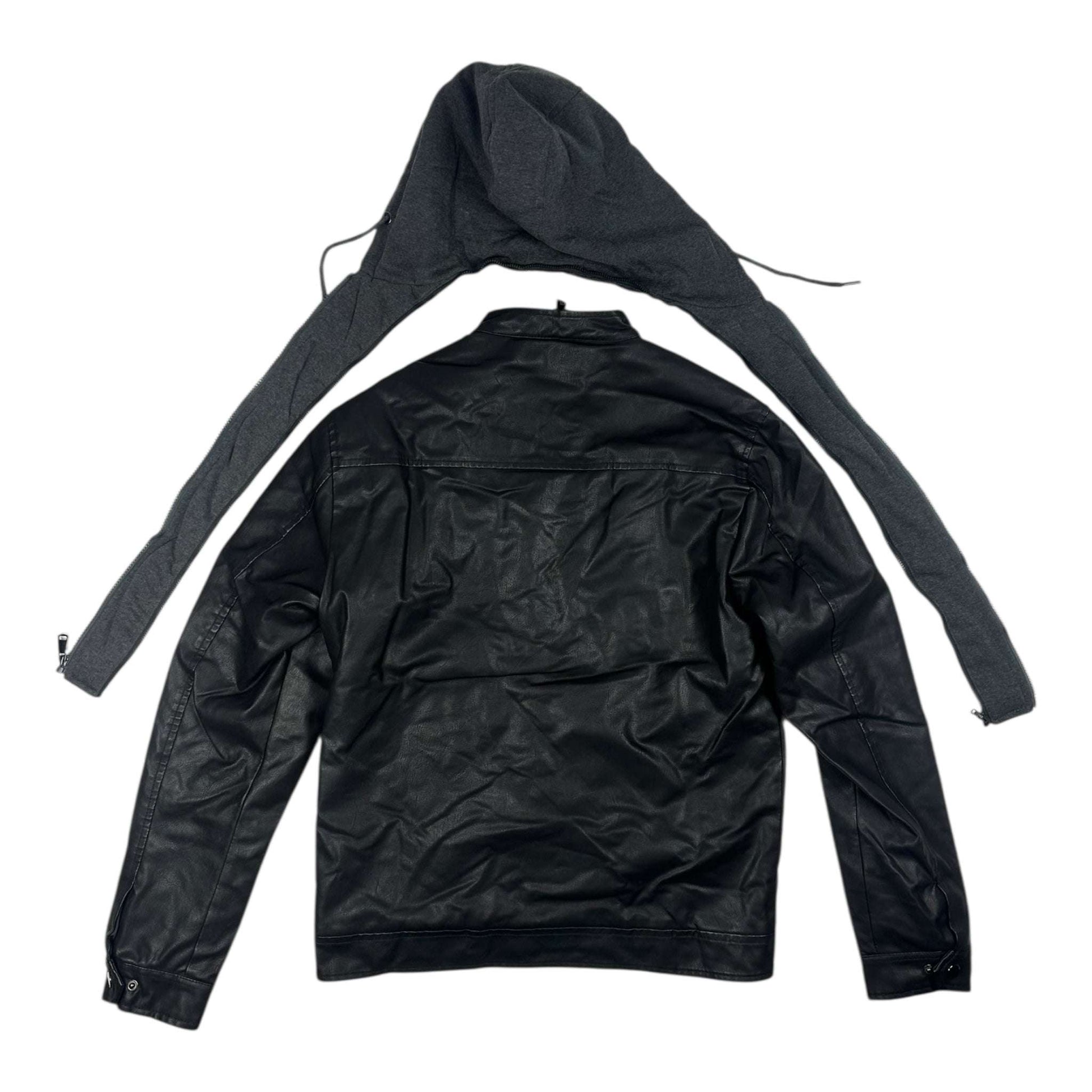 Angel Shopping Δερμάτινο Μπουφάν Μαύρο