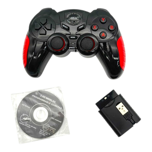 Ασύρματο Χειριστήριο 7 σε 1 με Δόνηση 2.4GHz (PC/PS3/Android TV) Μπλε