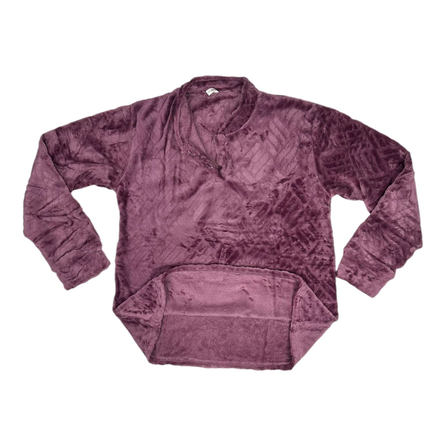 Angel Shopping Χειμερινό Γυναικείο Σετ Πιτζάμας Μπορντό