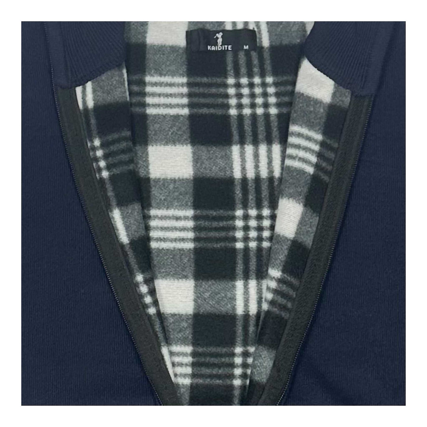 KAIDITE Ανδρική Ζακέτα με Φερμουάρ Μπλε