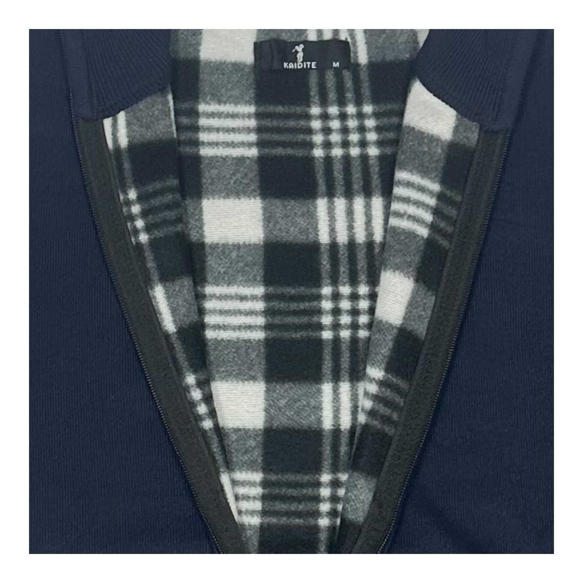 KAIDITE Ανδρική Ζακέτα με Φερμουάρ Μπλε