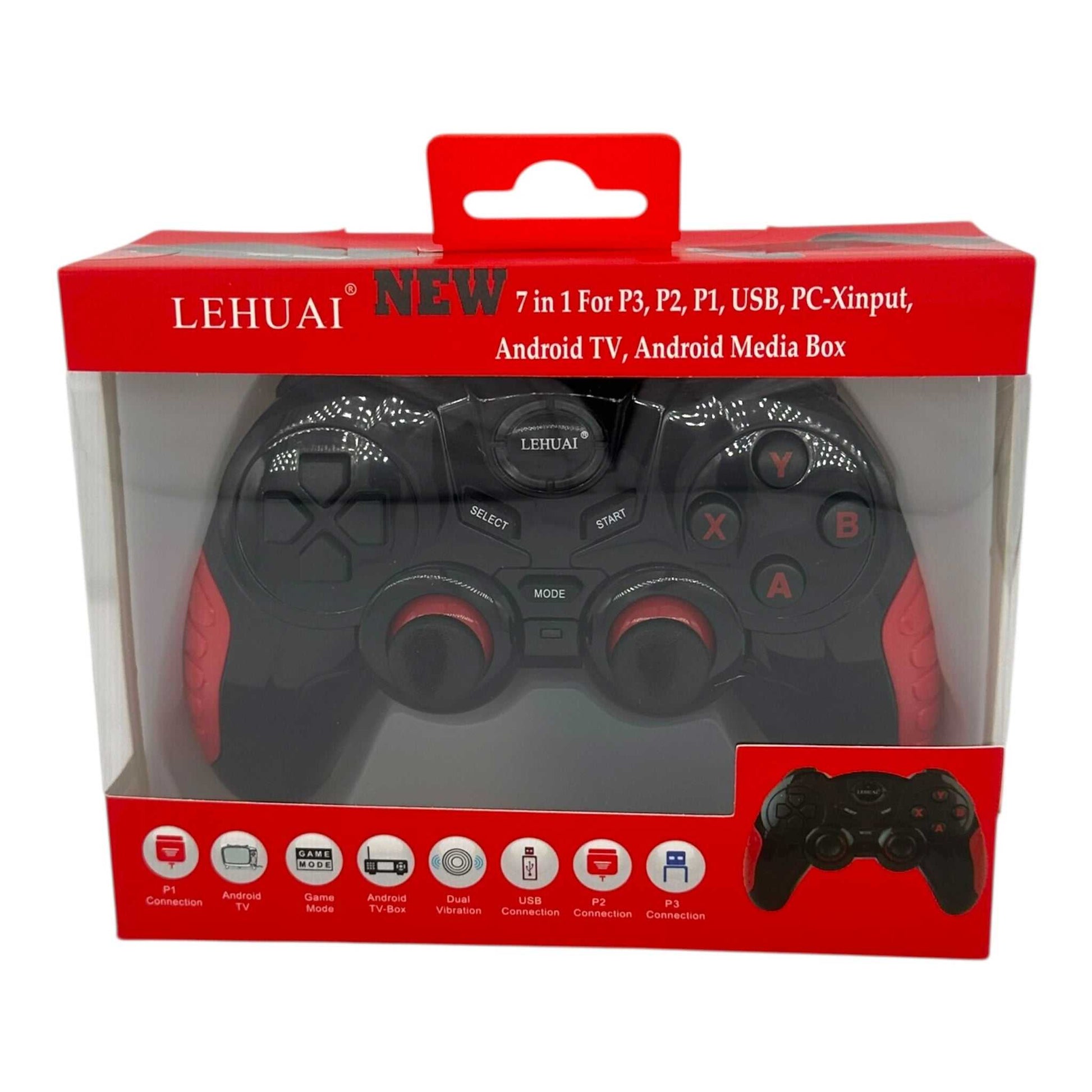 Ασύρματο Χειριστήριο 7 σε 1 με Δόνηση 2.4GHz (PC/PS3/Android TV) Μπλε