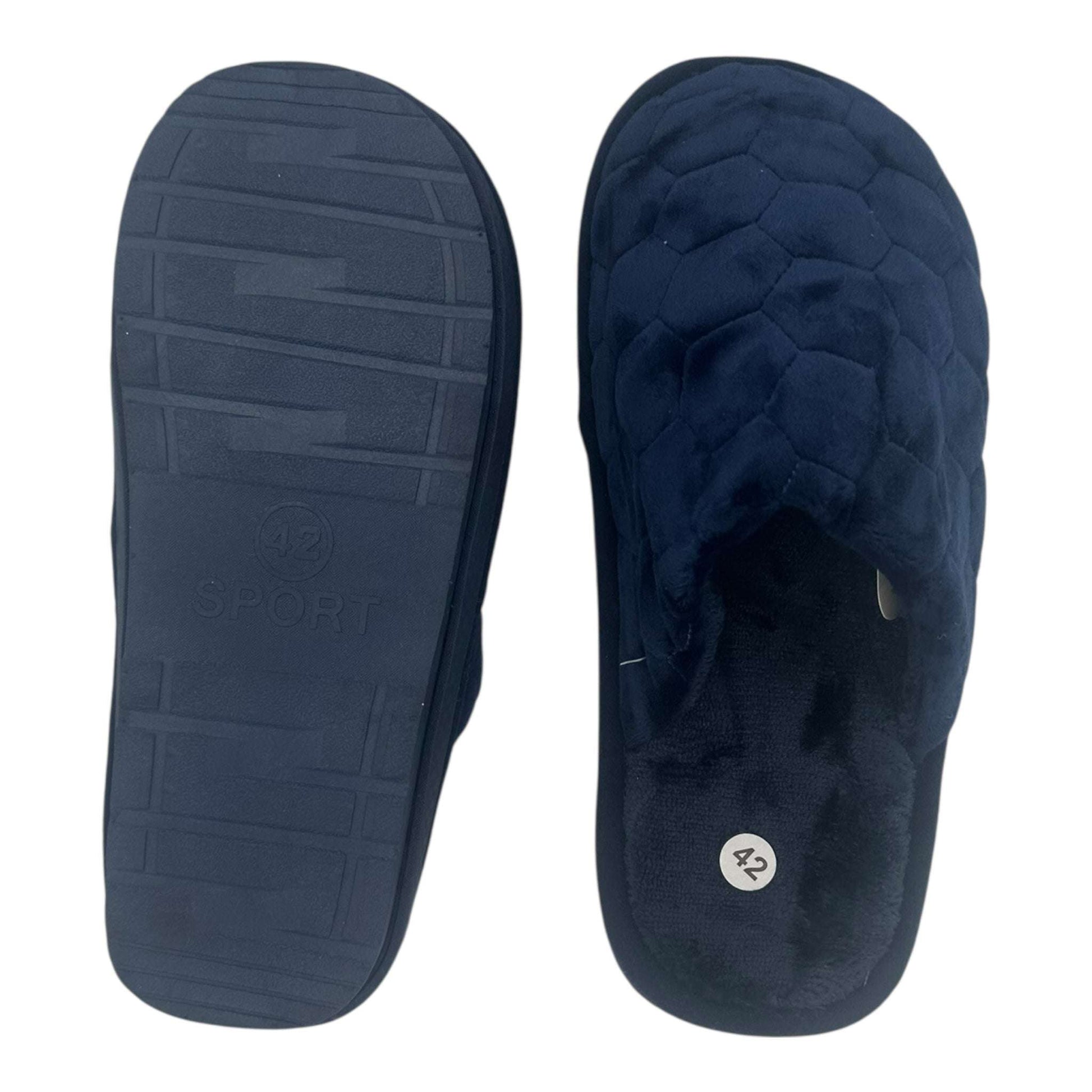 Angel Shopping Ανδρικές Χειμερινές Παντόφλες Μπλε