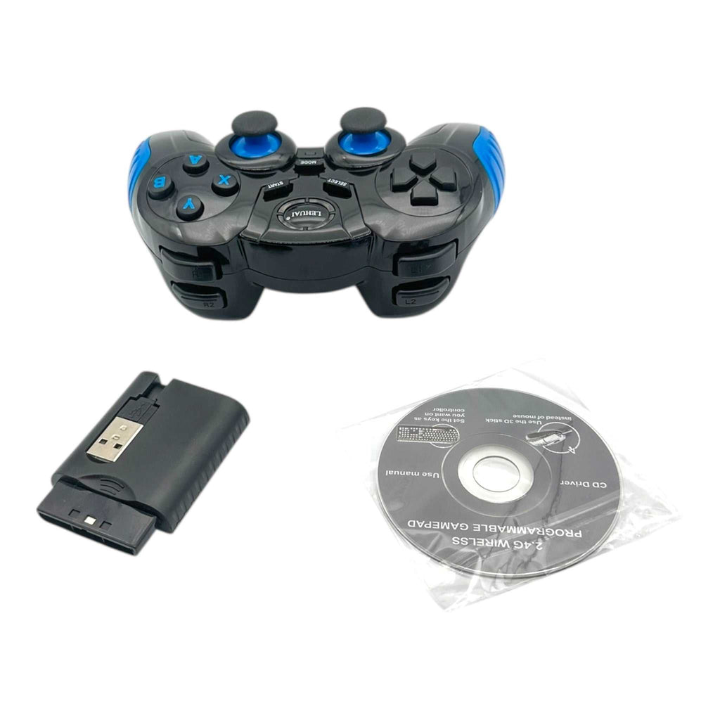 Ασύρματο Χειριστήριο 7 σε 1 με Δόνηση 2.4GHz (PC/PS3/Android TV) Κοκκινο